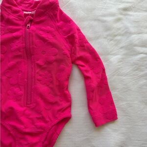 Penelope Mack Vibrant Pink Floral Bodysuit